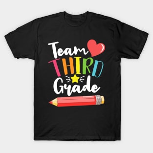 Team Third Grade Cute Back To School Gift For Teachers and Students T-Shirt